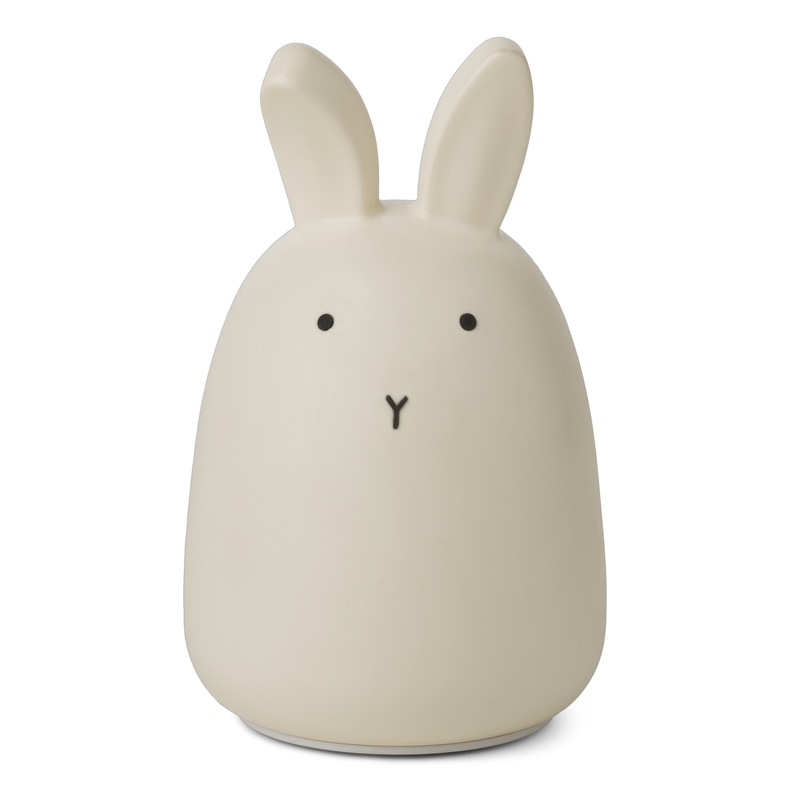 Nachtlicht &#039;Hase&#039; Silikon creme 14cm aufladbar