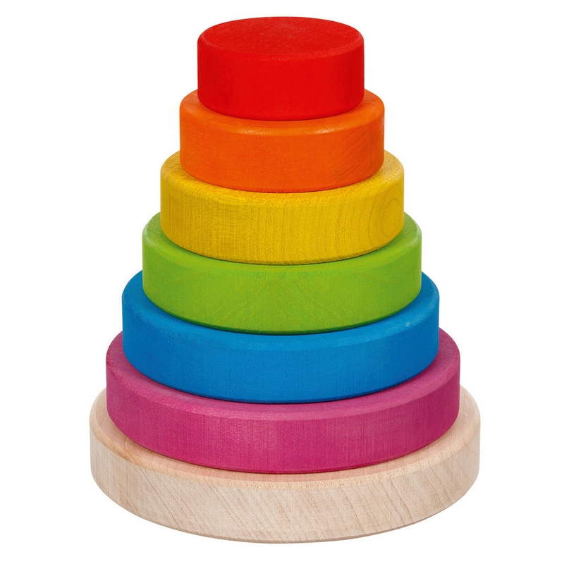 Montessori Stapelturm aus Holz ab 2 Jahren