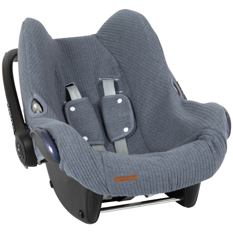 Sitzbezug 'Pure' rauchblau für Babyschale