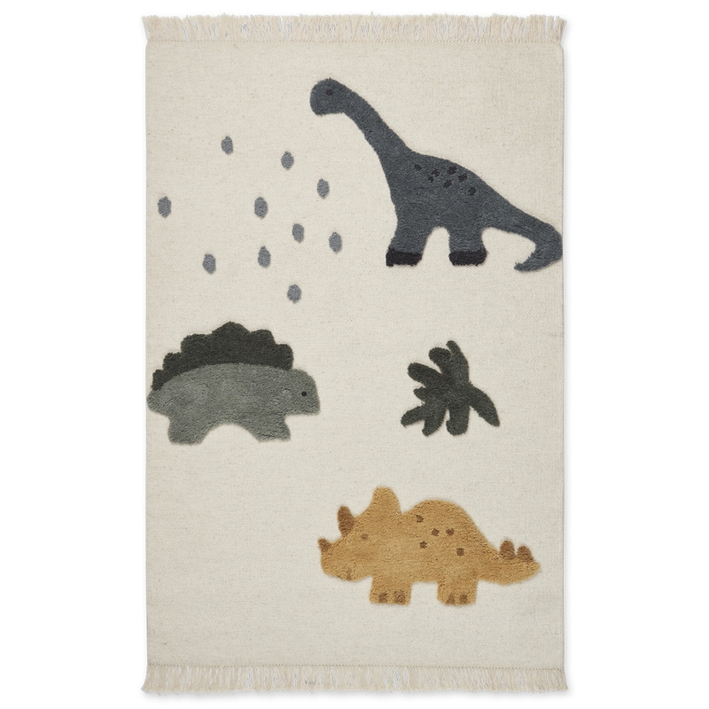 Kinderteppich &#039;Dino&#039; aus Wolle 105x150cm