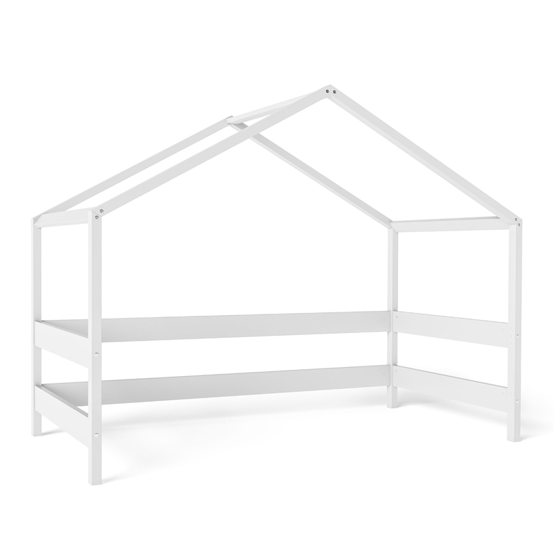 Spielhaus aus Massivholz weiß 80x160cm
