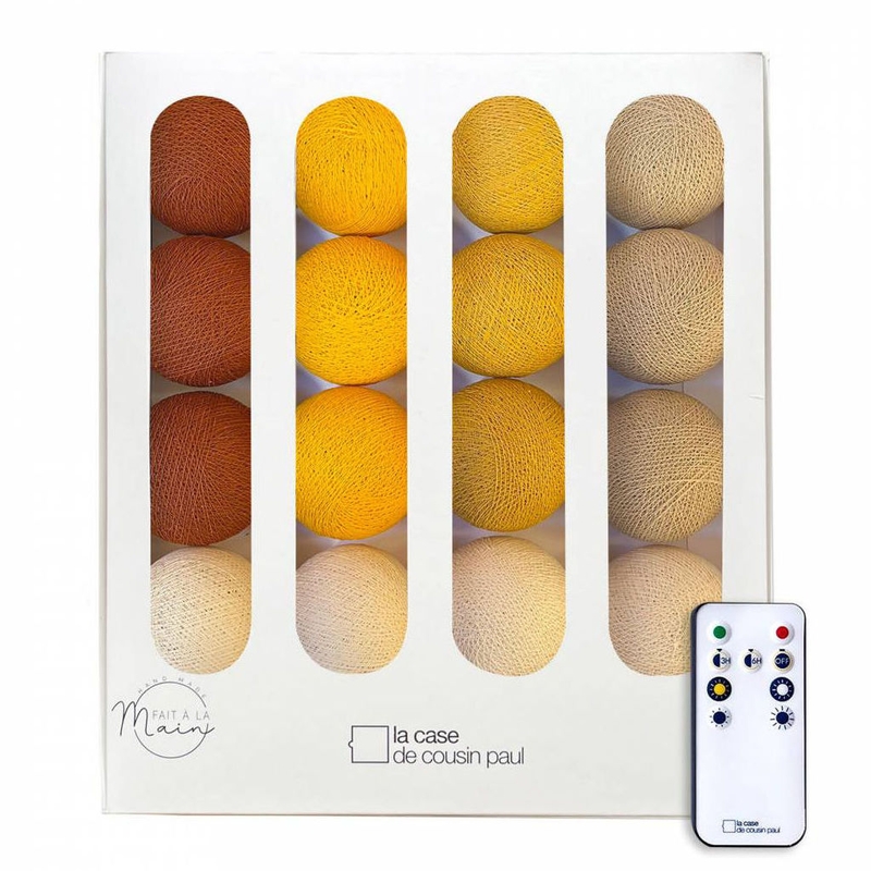 Lichterkette Cotton Balls &#039;Moisson&#039; LED 16er