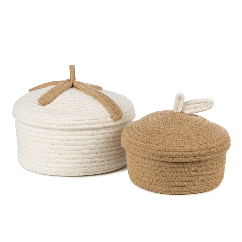 Aufbewahrungskörbe &#039;Bowie&#039; creme 2er Set