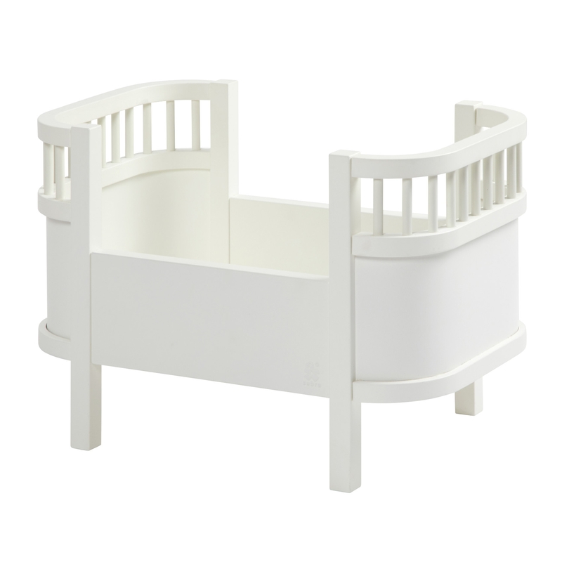 Puppenbett Holz classic white 49cm ab 1 Jahr