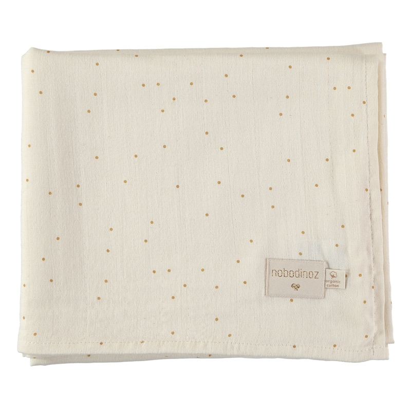 Pucktuch &#039;Sweet Dots&#039; creme 100x120cm