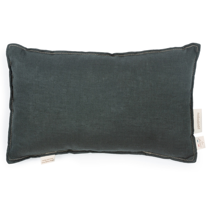 Kleines Leinen Kissen blue 35cm