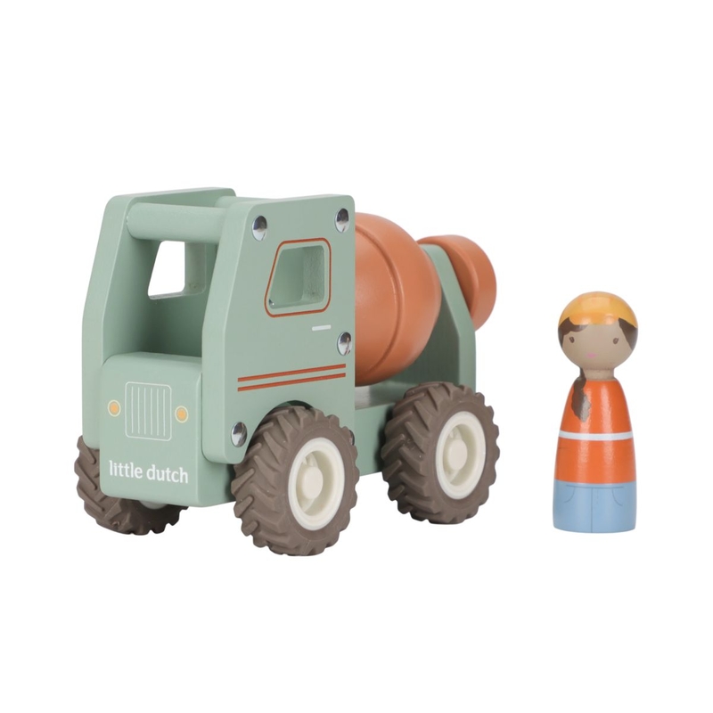 Betonmischer aus Holz grün ab 18 Monaten