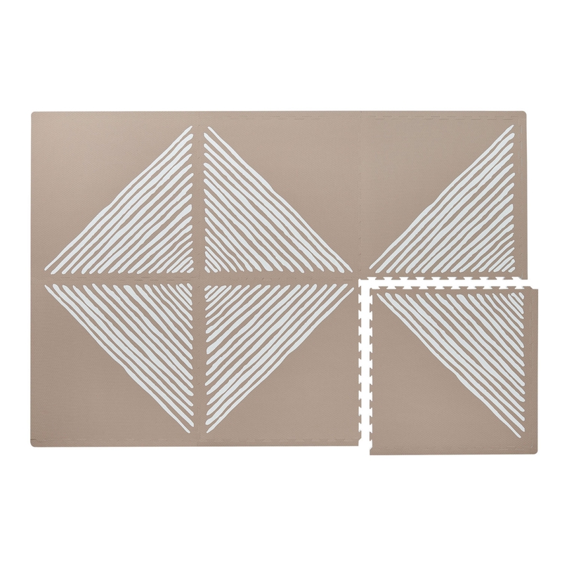 Puzzle Spielmatte &#039;Sandy Lines&#039; taupe 120x180cm