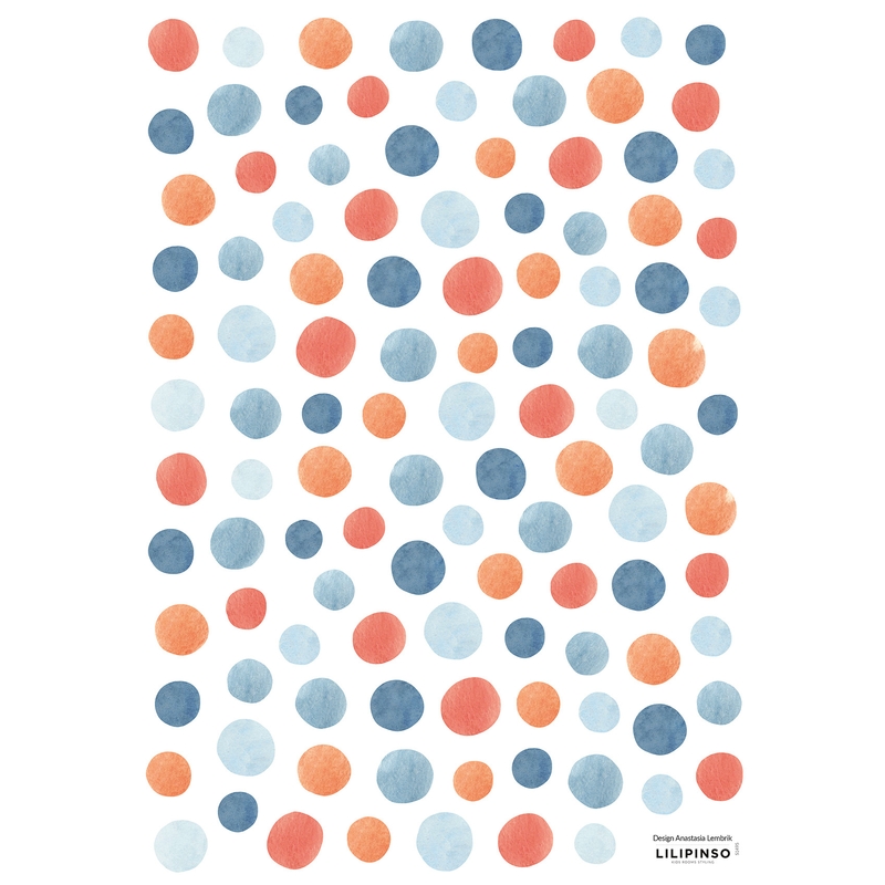 Wandsticker &#039;Colorful Dots&#039; 110-tlg.