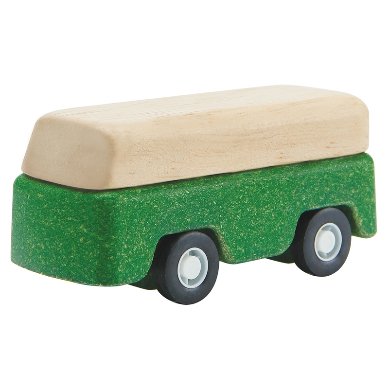 Holzauto &#039;Bus&#039; grün ab 3 Jahren