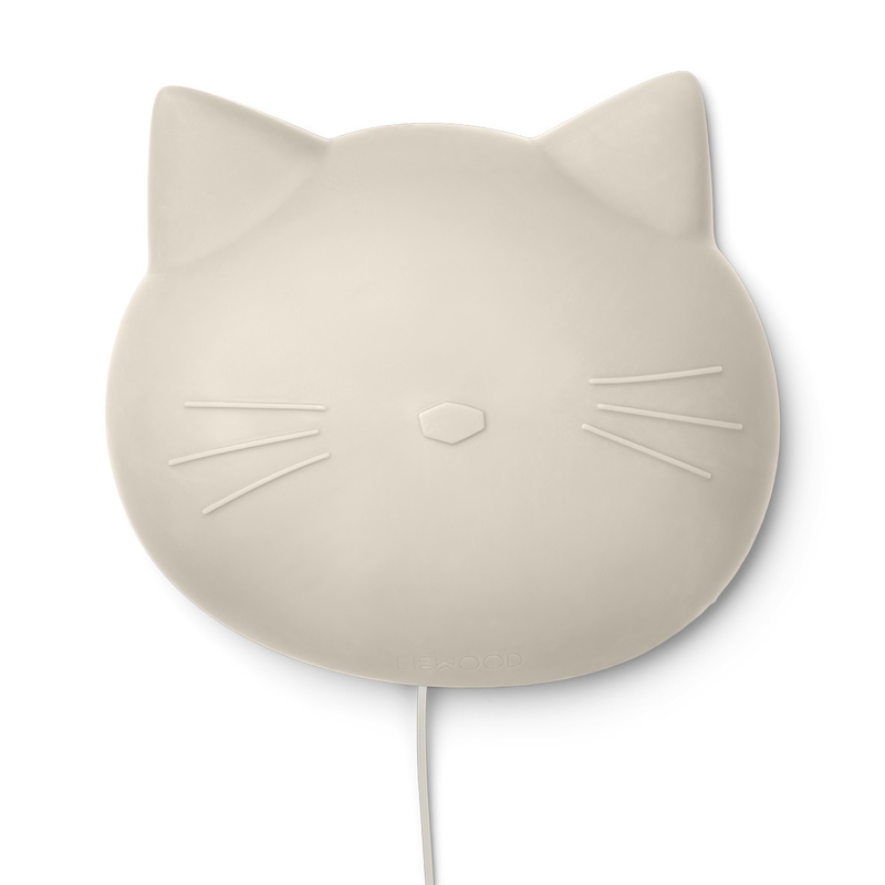Wandlampe Kinderzimmer &#039;Cat&#039; LED sandy