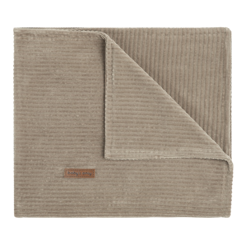 Kinderdecke &#039;Sense&#039; Samt taupe 100x135cm