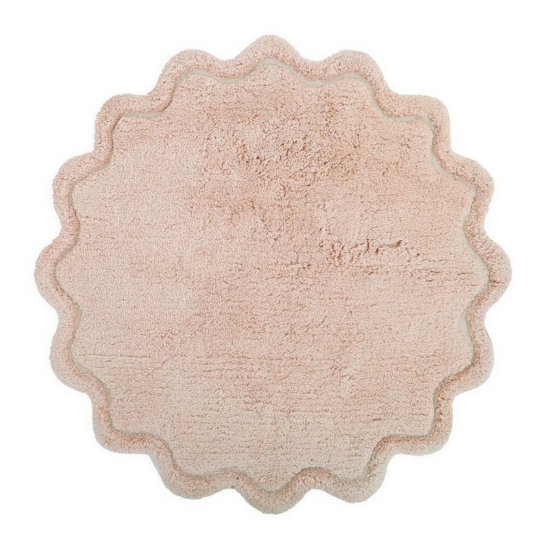 Teppich &#039;Sweet April&#039; rund rosa 110cm waschbar