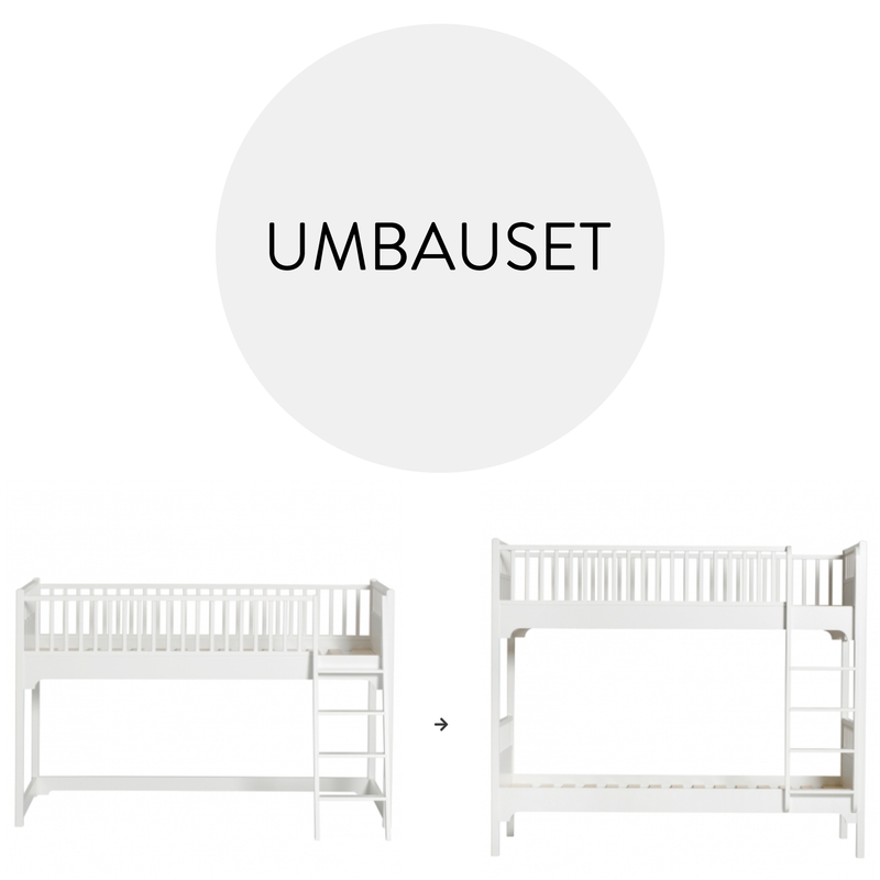 Umbauset - Halbhochbett zum Etagenbett gerade