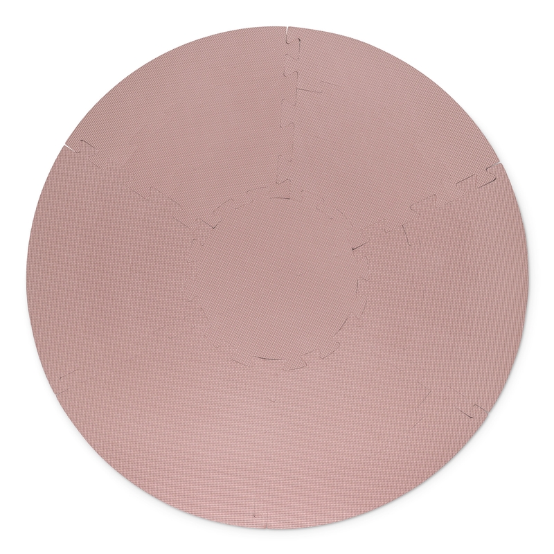 Puzzlematte Schaumstoff rund rosa