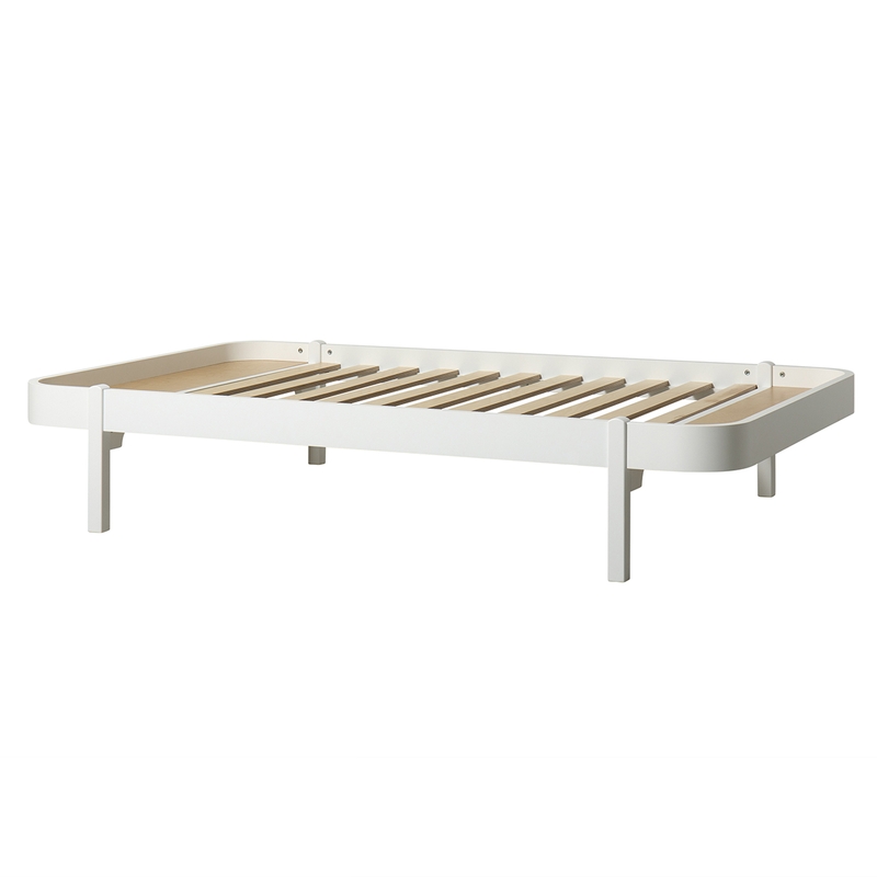 Lounger &#039;Wood&#039; weiß 120x200cm