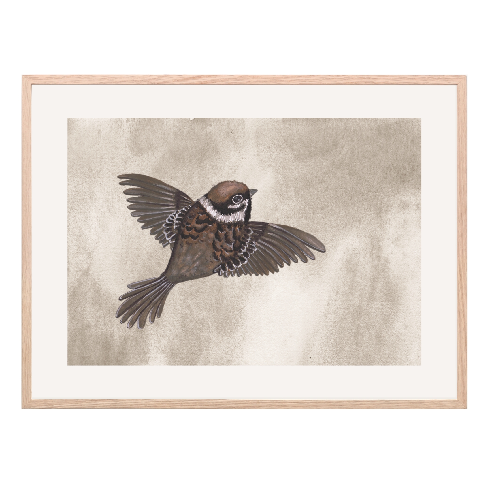 That´s mine Kinderzimmer Poster 'Vogel' taupe online kaufen