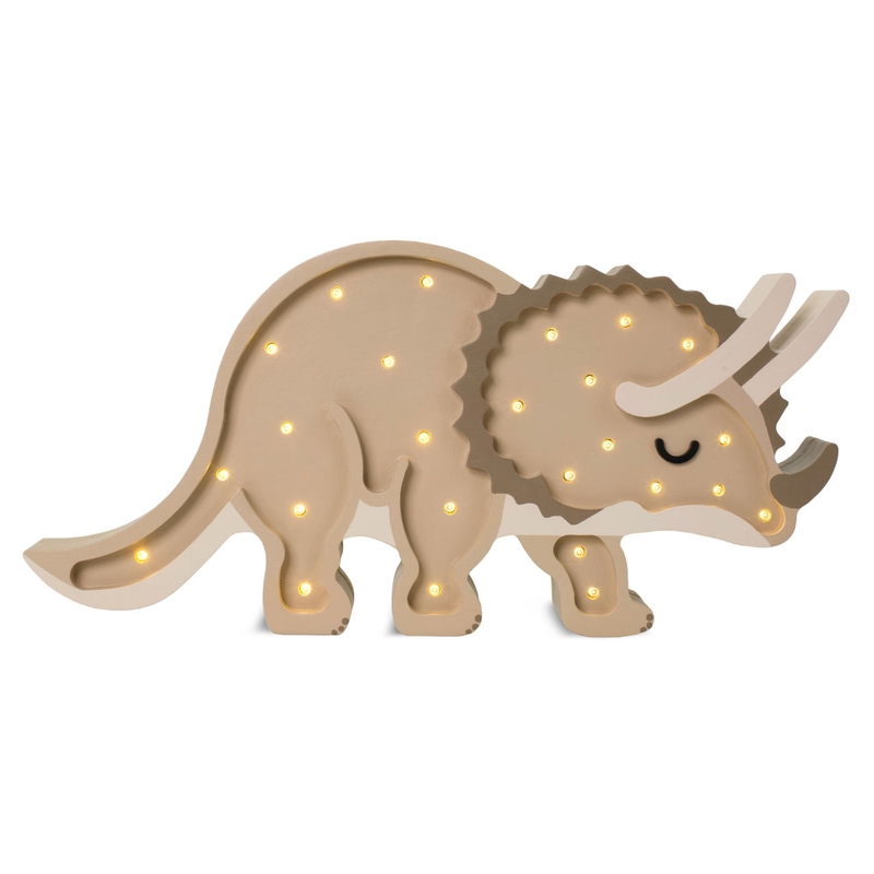 LED Kinderlampe &#039;Triceratops&#039; beige dimmbar