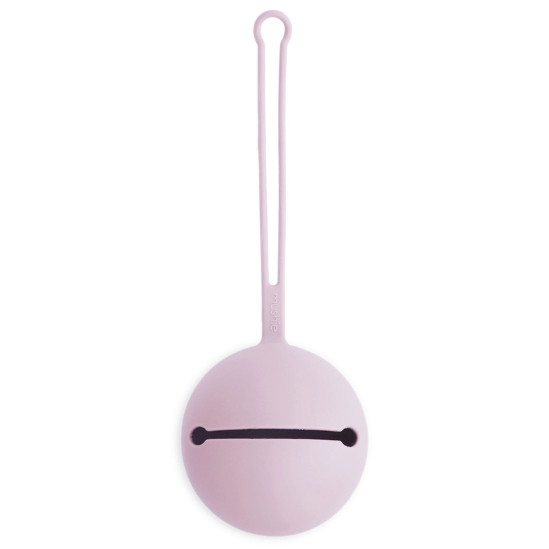 Schnullerhalter aus Silikon soft lilac