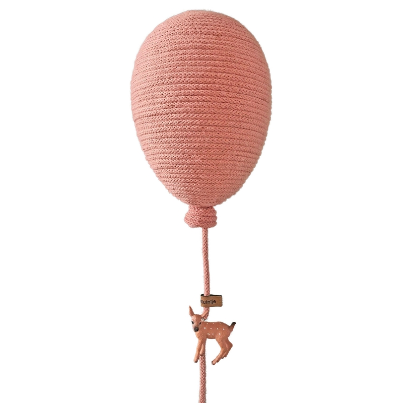 Hängedeko &#039;Ballon&#039; altrosa 15cm handmade