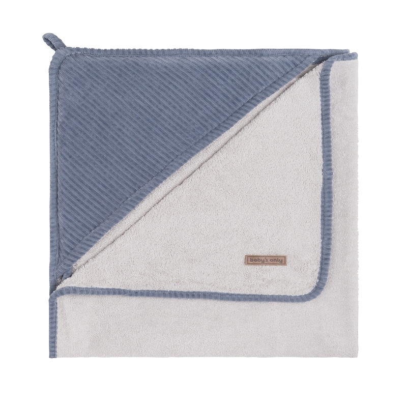 Kapuzenhandtuch 'Sense' blau