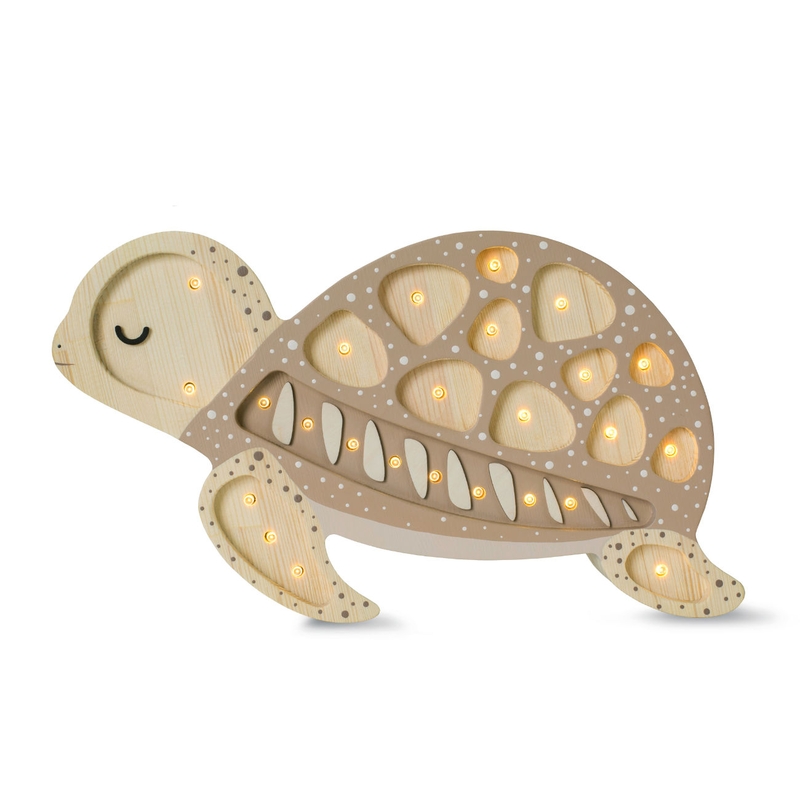 LED Kinderlampe &#039;Schildkröte&#039; beige 38cm dimmbar