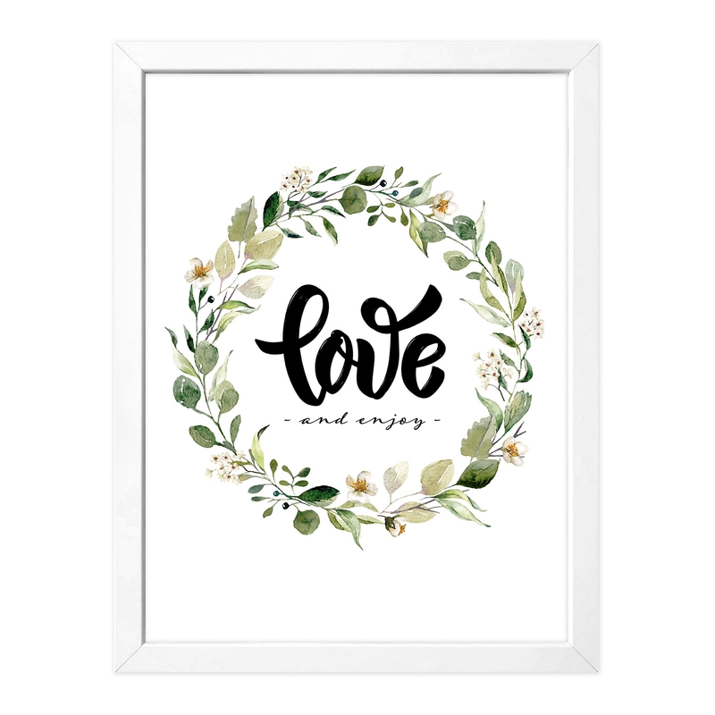 Kinderposter &#039;Love&#039; Blumenkranz 30x40cm
