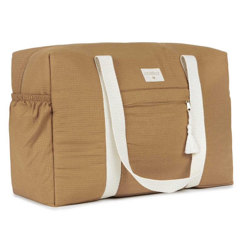 Wickeltasche &#039;Honeycomb&#039; caramel 29x46cm