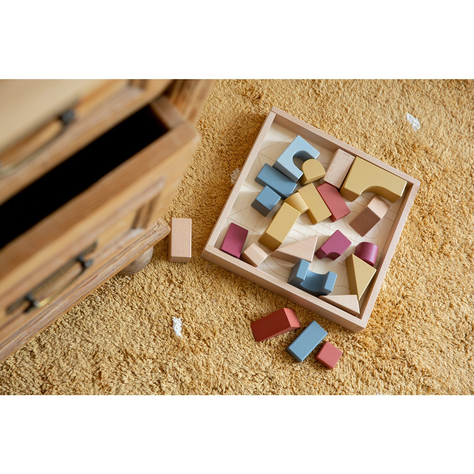 Little Dutch Teppich 'Dot' ocker 120x170cm waschbar online kaufen