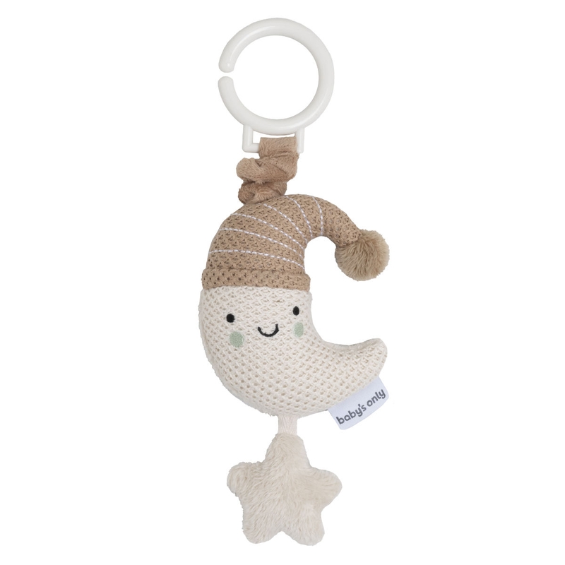 Baby Activity Anhänger &#039;Zappelmond&#039; creme/braun
