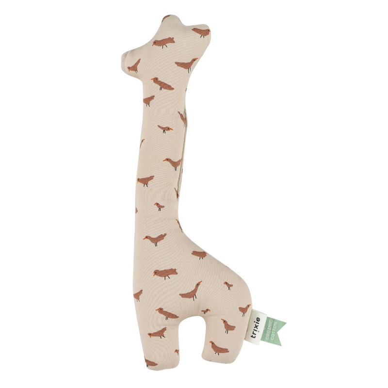 Babyrassel Giraffe &#039;Birds&#039; altrosa 26cm