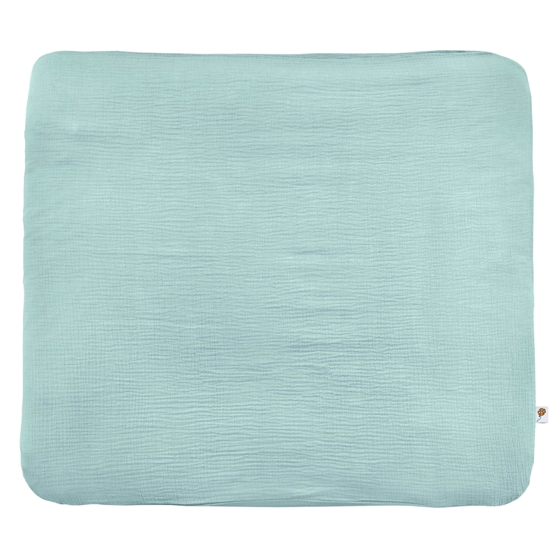 Wickelauflagenbezug Musselin mint 85x75cm
