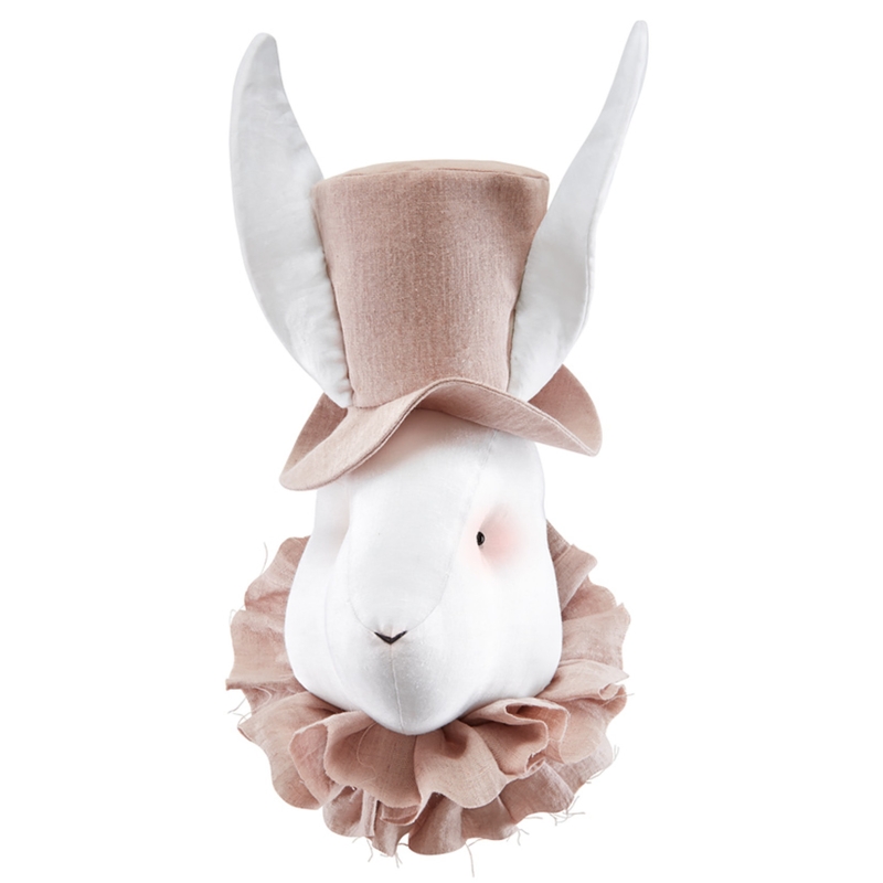 Wanddeko 'Hase' altrosa 49cm