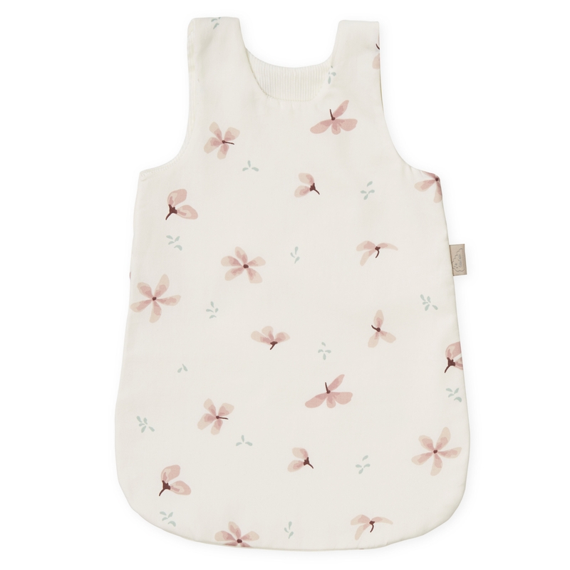 Puppenschlafsack Baumwolle 'Windflower' creme