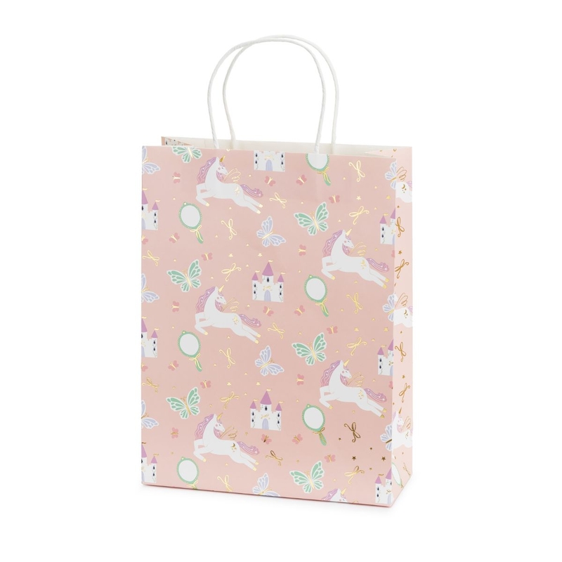 Geschenktüte Einhorn rosa 24x32cm