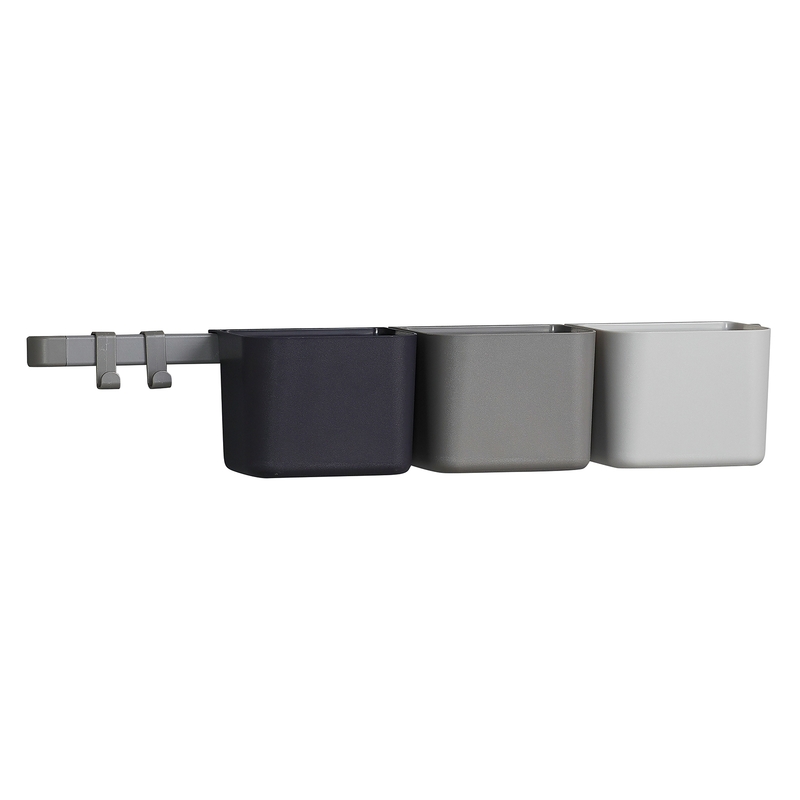Wand-Organizer grau/anthrazit 62cm