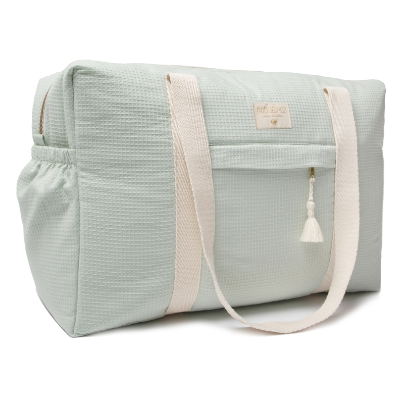 Wickeltasche &#039;Honeycomb&#039; aqua 29x46cm