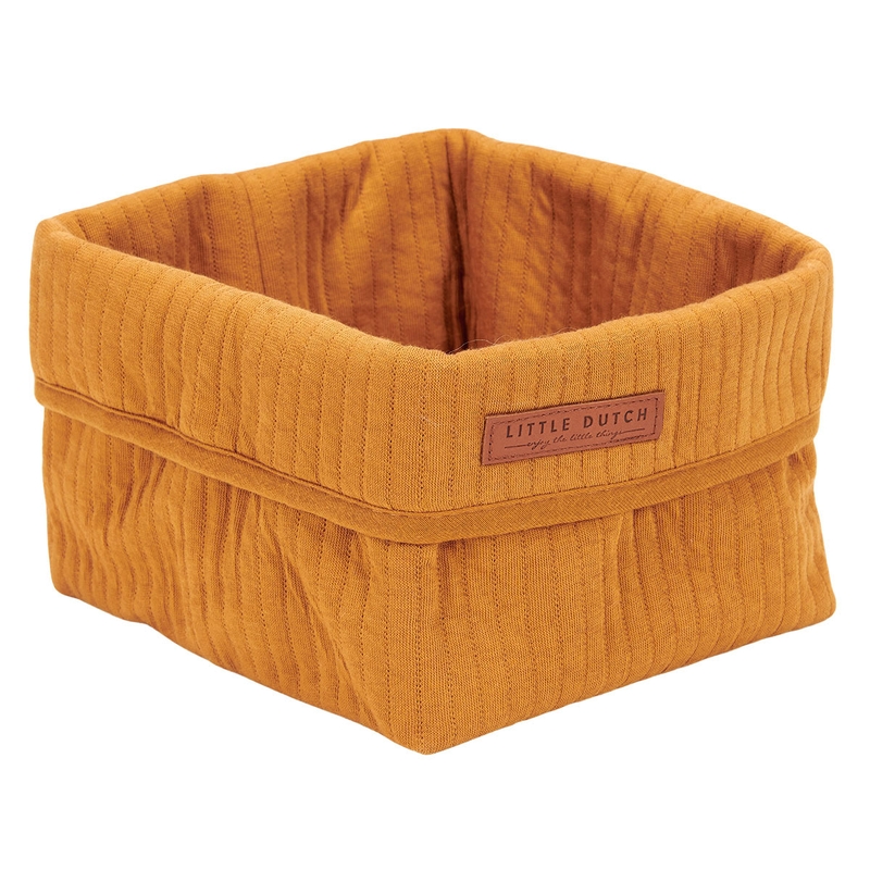Stoffkorb &#039;Pure&#039; ocker 15cm