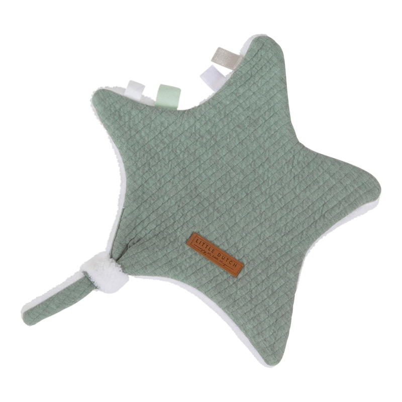 Schnuffeltuch 'Pure' Jersey/Plüsch jade