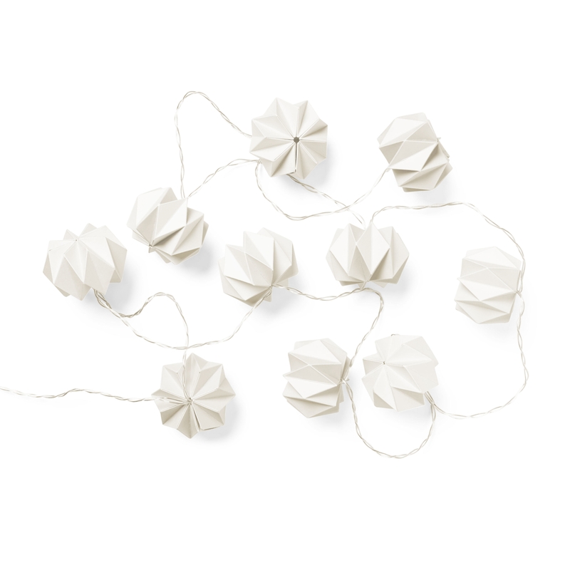 Lichterkette 'Origami' creme 250cm