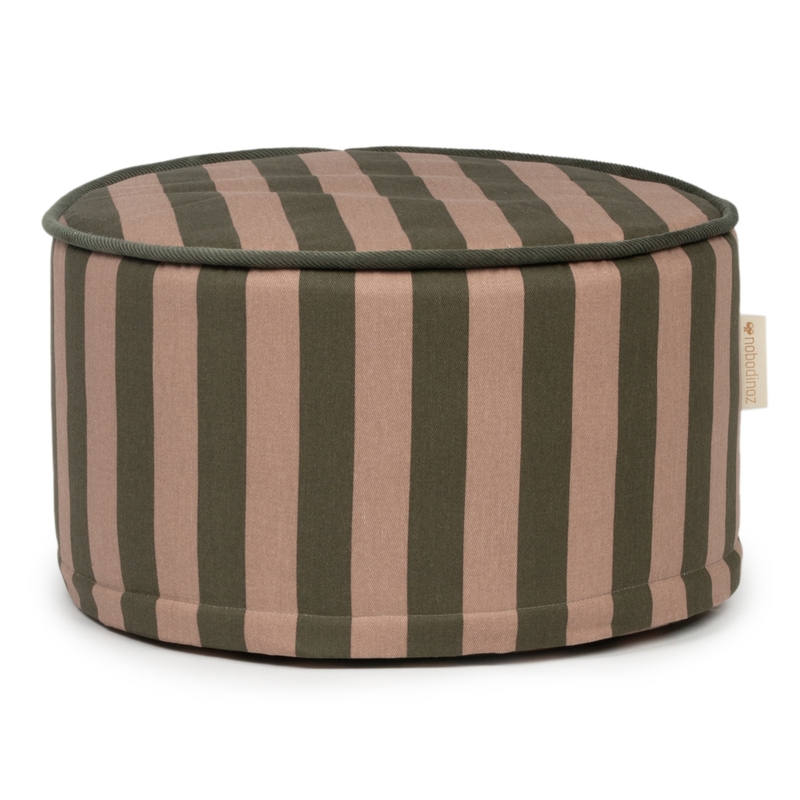 Sitzpuff &#039;Majestic&#039; green/taupe 18x33cm