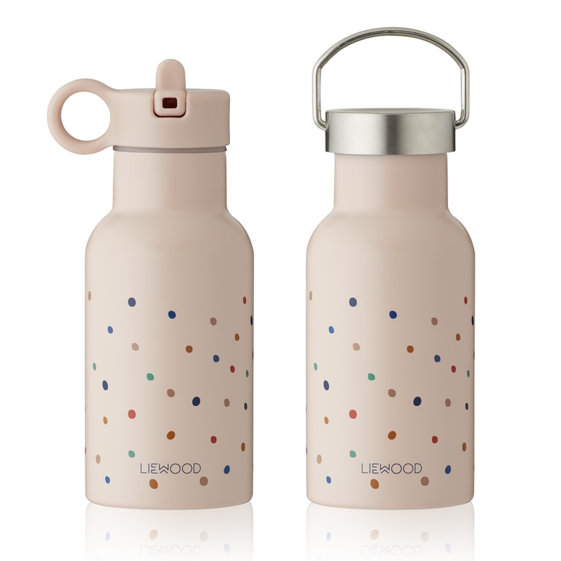 Trinkflasche 'Konfetti' Edelstahl rosa 350ml