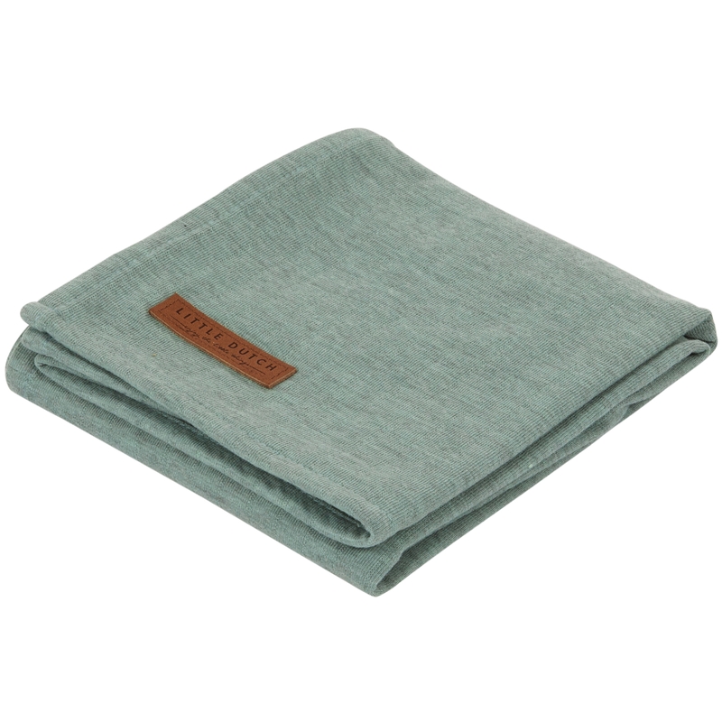 Pucktuch 'Pure' Jersey jade 120x120cm