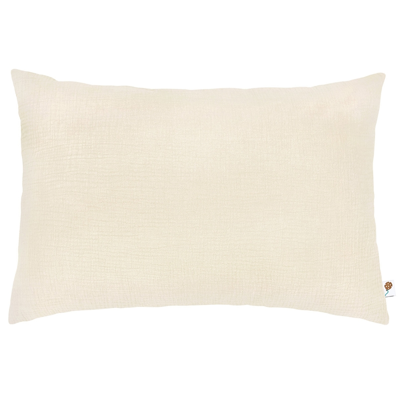 Bio Kissenbezug Musselin creme 40x60cm