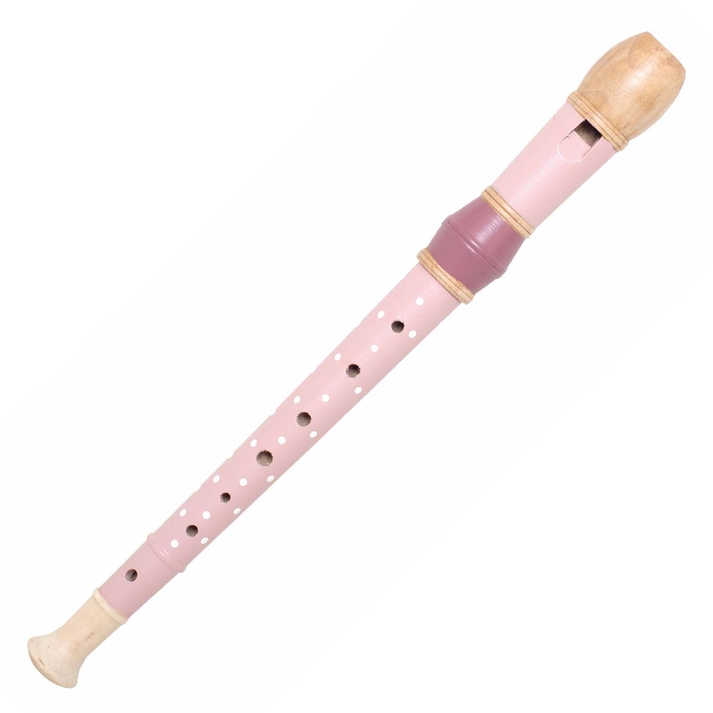 Flöte Holz Punkte rosa ab 3 Jahren