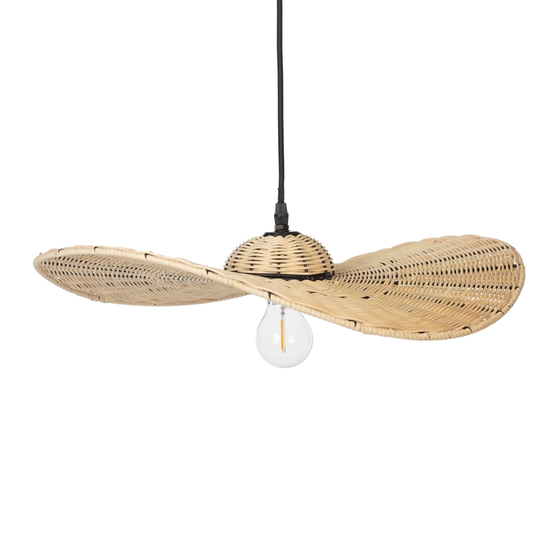 Hängelampe &#039;Vayen&#039; Rattan 50cm