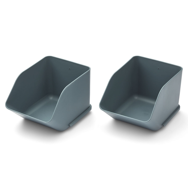 Organizer Boxen stapelbar whale blue S 2er Set
