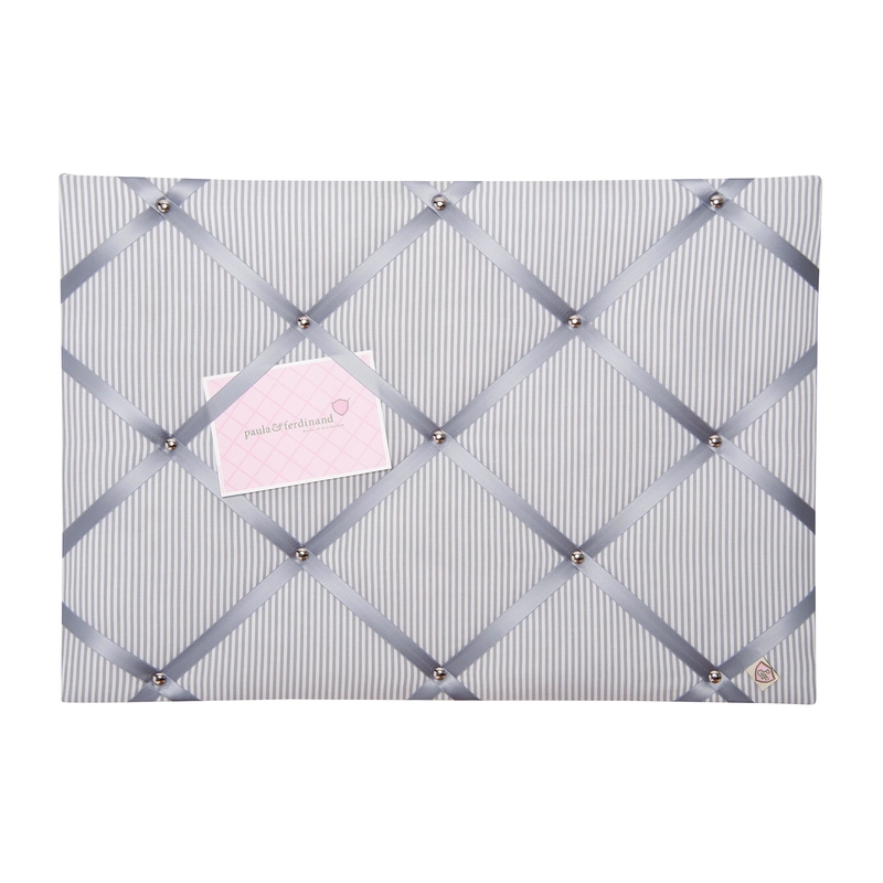 Memoboard Streifen grau 45x65cm