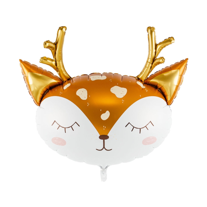 Folienballon Hirsch braun/gold 73cm