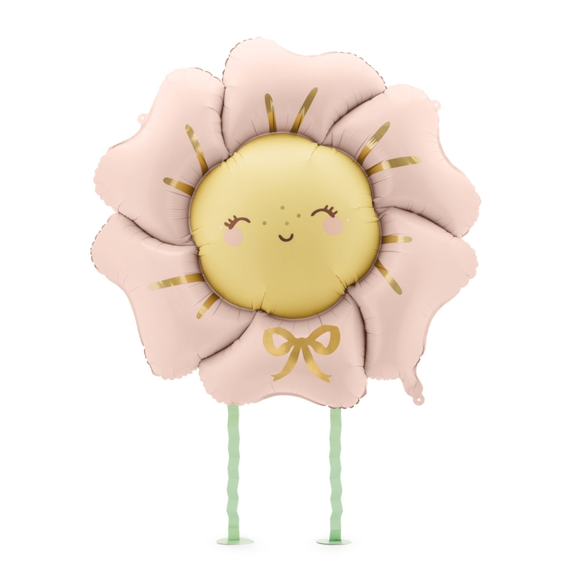 Airwalker Folienballon Blume rosa 80cm